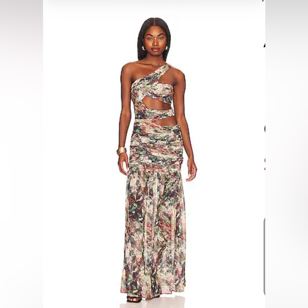 Adrianne Ruched Maxi Dress in Multi Abstract
LPA
Color: Multi Abstract